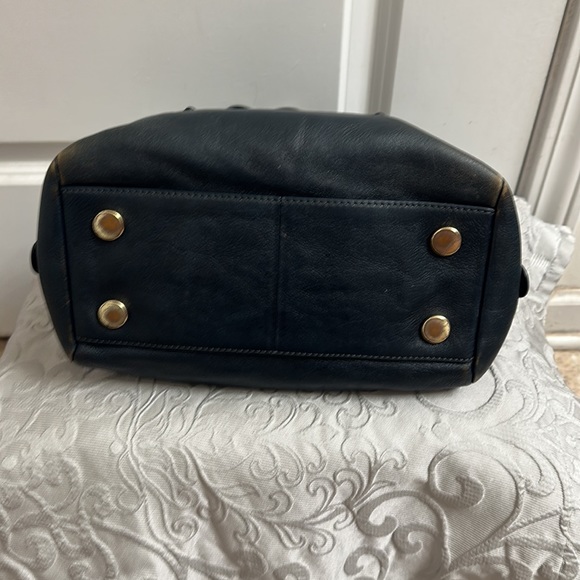 ✨💙💚🖤✨Fossil Sydney Satchel crossbody Deep Teal Dark blue/green almost black - Picture 3 of 3